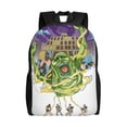 thumbnail image 1 of Cartoon Ghostbusters Backpack Lightweight Unisex Basic Daypack Bookbag Laptop Satchel Rucksack For Travel School Office Daily, 1 of 8