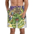 thumbnail image 1 of Cartoon Ghostbusters Men's Beach Shorts Swim Trunks Casual Quick Dry Board Shorts Swimwear with Mesh Lined and Pockets, 1 of 8