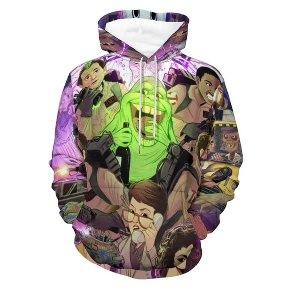 Cartoon Ghostbusters Sweatshirt For Mens And Womens Fashion Hoodies Pullover Athletic Daily Hoody Hooded With Pocket And Drawstring Adult Unisex Sweatshirt Gift