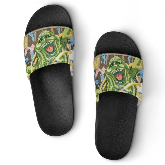 Cartoon Ghostbusters Unisex Slippers Summer Beach Slippers Casual Non Slip Comfortable Slide Sandals Home Slippers For Men Women