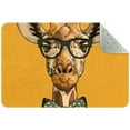 thumbnail image 1 of Cartoon Giraffe Hipster Animal Neck Small Area Rug, Non-Slip Door Mat Indoor Floor Mat, Washable Kitchen Rug Entrance DMat for Bedroom Living Room, 1 of 7