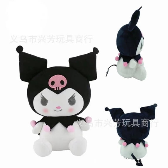 Cartoon Girl Heart Sanrio Plush Toys Cute Kuromi Pulsh Dolls Kawaii Room Decor Office Decoration Birthday Gifts for Kids Girls