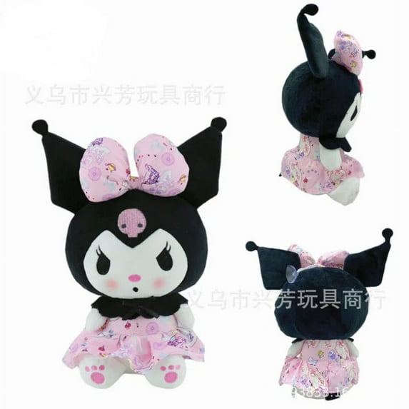 Cartoon Girl Heart Sanrio Plush Toys Cute Kuromi Pulsh Dolls Kawaii Room Decor Office Decoration Birthday Gifts for Kids Girls