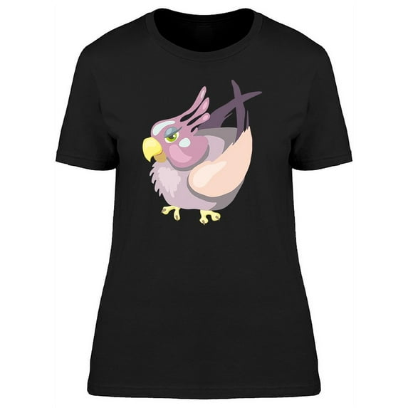 Cartoon Girly Bird T-Shirt Women -Image by Shutterstock, Female Large