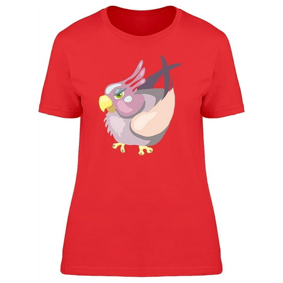Cartoon Girly Bird T-Shirt Women -Image by Shutterstock, Female XX-Large