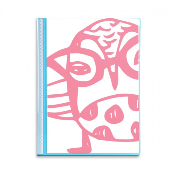 Cartoon Glasses Bird Protect Animal Pet Lover Book Sheet Protectors Portfolio Binder Folder