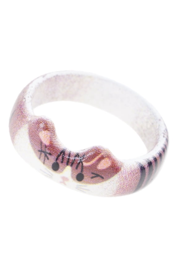 Cartoon Glaze Cats Rings Themed Finger Jewelry Handmade Accessories for Everyday Use Or Gift Giving