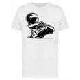 thumbnail image 1 of Cartoon Go Kart Racer Sketch   T-Shirt Men -Image by Shutterstock, Male Small, 1 of 2