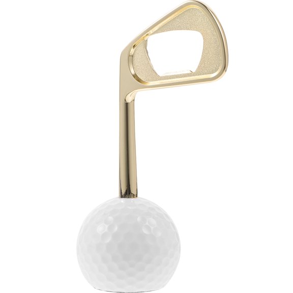 Raindrops Golf Ball Bottle Opener Rubber Gold 1 Pcs