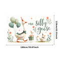 thumbnail image 1 of Cartoon Goose Birthday Banner Decorative Design Party Backdrop for Children's Celebration Outdoor Event, 1 of 8