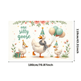 thumbnail image 1 of Cartoon Goose Birthday Banner Decorative Design Party Backdrop for Children's Celebration Outdoor Event, 1 of 7