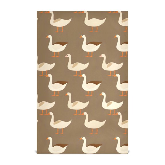 Cartoon Goose Pattern Kitchen Towels Waffle Weave Decorative Tea Towels Multi Use Dishcloths 28x18in