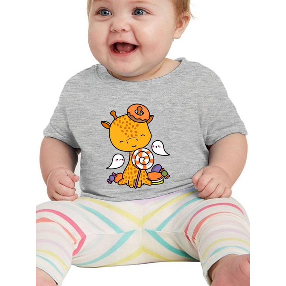 Cartoon Goraffe W Candy T-Shirt Infant -Image by Shutterstock, 12 Months