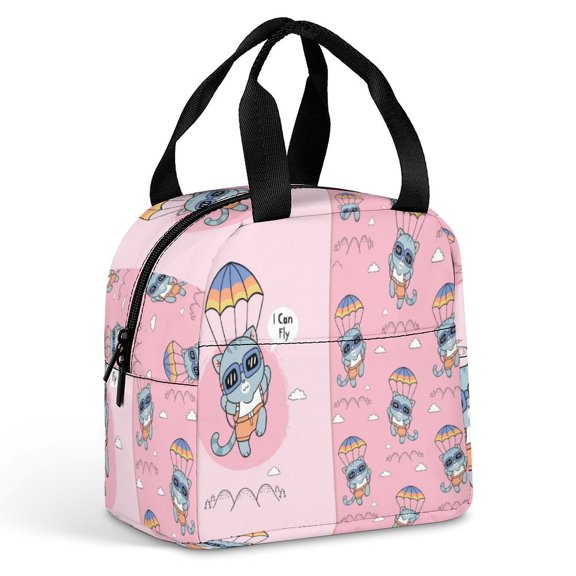 Cartoon Graphics Animation Large Capacity Lunch Bag Insulated Lunch Box for Men Women Travel Office Picnic Portable Lunch Tote Bag