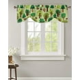 thumbnail image 1 of Cartoon Green Forest Animals Window Valance Curtain Kitchen Cafe Short Curtains Living Room Tie-Up Valance Curtain, 1 of 6