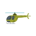 Cartoon Green Helicopter Flying in the Sky theme Birthday Edible Icing ...
