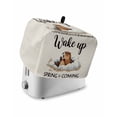 thumbnail image 1 of Cartoon Groundhog Toaster Cover 2 Slice, Small Kitchen Appliance Covers, Wake Up Spring Is Coming Country Toaster Oven Cover with Loop, Bread Machine Cover Polyester Dust Cover Protection, 1 of 4
