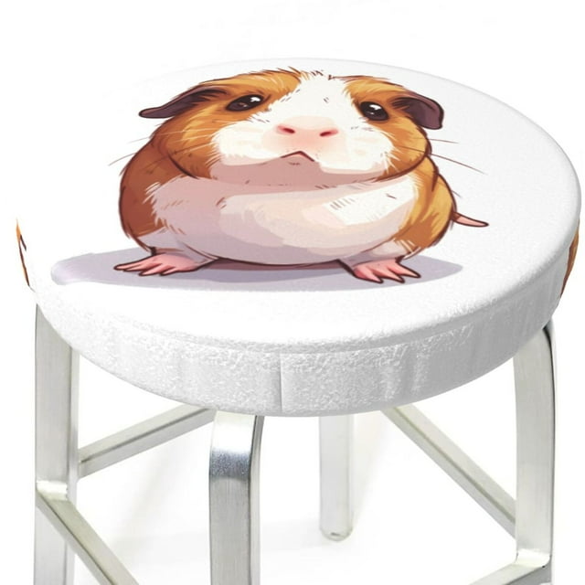 Cartoon Guinea Pig Stool Covers Round Bar Stool Covers, Round Bar