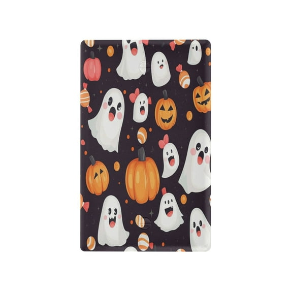 Cartoon Halloween Ghost Light Switch Cover Switch Plate Outlet Cover Plug Cover for Electrical Outlet
