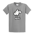thumbnail image 1 of Cartoon Hand, I'm Hers Men's Short Sleeve T-shirt, Funny Hand Pointing I'm Hers-sportsgray-5xl, 1 of 4