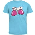 thumbnail image 1 of Cartoon Hands Fight Pink Fist Cancer Ribbon Mens T Shirt Sky LG, 1 of 1