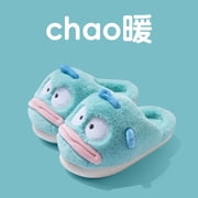 Cartoon Hangyodon Series Character Cotton Slipper Winter Indoor Anti Slip Warm Slippers Fun Household Goods Practical Gift