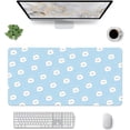 thumbnail image 1 of Cartoon Happy Bear Pattern Mouse Pad,Desk Mat,Game Mat,Makeup Table Mat,Varied Use Mat for Office/Home/Study Girls Women(31.5''''X15.7'''',Blue&Happy Bear), 1 of 6