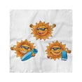 thumbnail image 1 of Cartoon Head Scarf, Hippie Surfboards Sun, Head Wrap, 3 Sizes, by Ambesonne, 1 of 2
