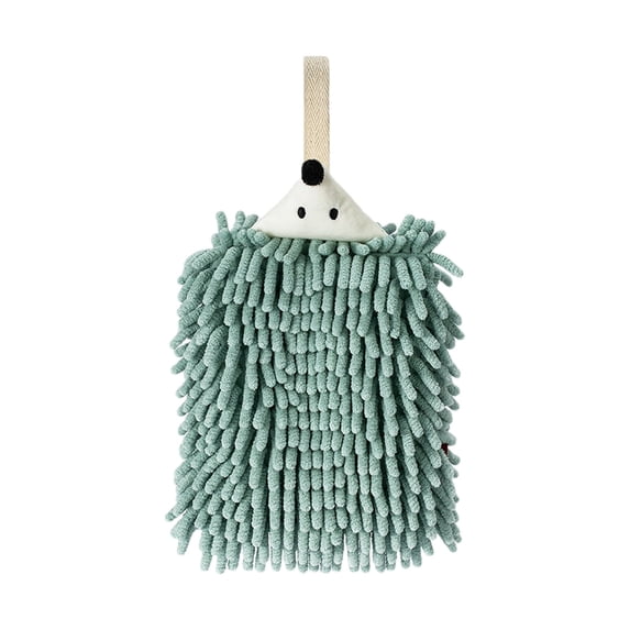 Cartoon Hedgehog Hanging Hand Towel,Soft Absorbent Quick Dry Kitchen Bathroom Use,Cute Animal Design Hanging Storage Space Saving Use Cartoon Hedgehog Hand Towel,Durable Stitch Easy Clean Hand Towel
