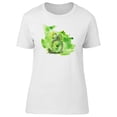 thumbnail image 1 of Cartoon Hedgehog With Mushroom T-Shirt Women -Image by Shutterstock, Female x-Large, 1 of 4