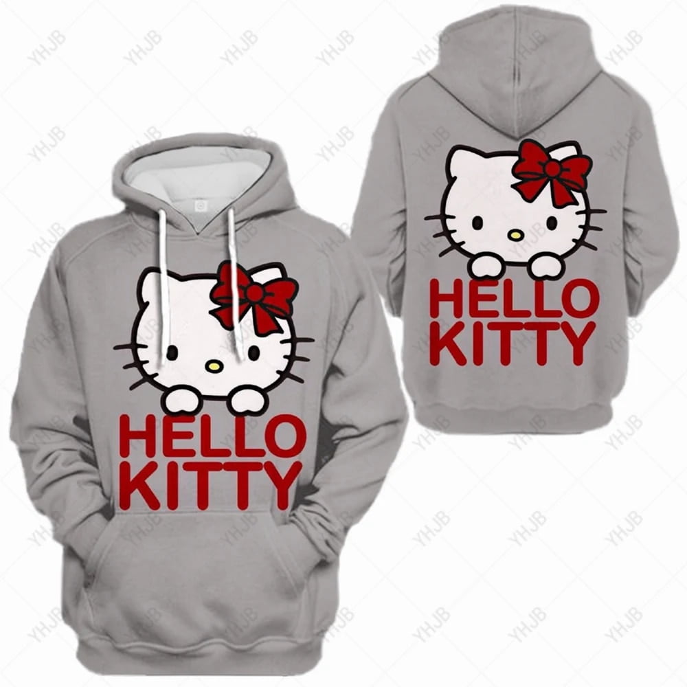 Cartoon Hello Kitty 3d Printed Hoodie Sweatshirts Men Women Fashion Pullover Harajuku Streetwear 6835