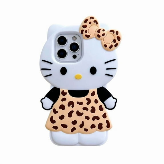 Cartoon Hello Kitty Bow Print Phone Case For iPhone 17 16 15 14 13 12