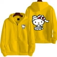 Cartoon Hello Kitty Halloween Men Zipper Hoodie Cartoon Anime New