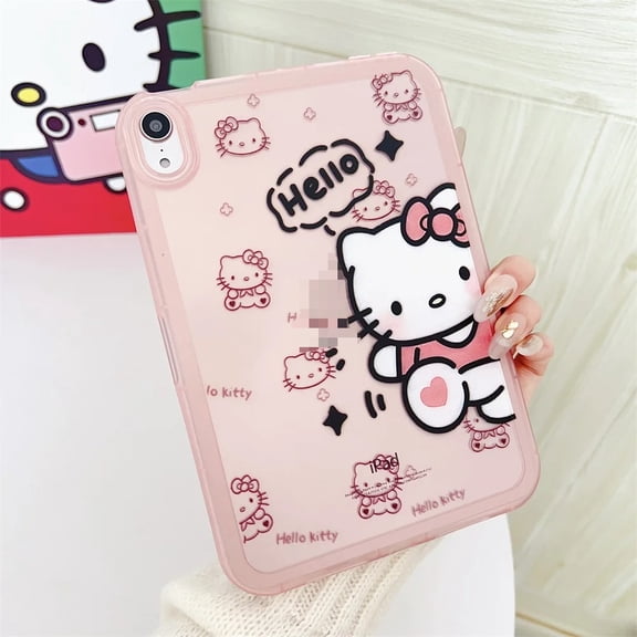 Cartoon Hello Kitty Kuromi Melody For iPad 5/6/7/8/9/10th Air 2/3/4 Mini 6 Soft Cover Case Accessories