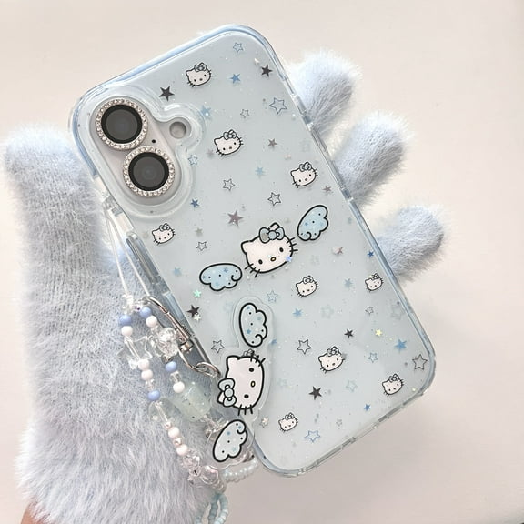 Cartoon Hello Kitty Phone Case For iPhone 17 16 15 14 13 12 11 Cute Style Xmas Gifts