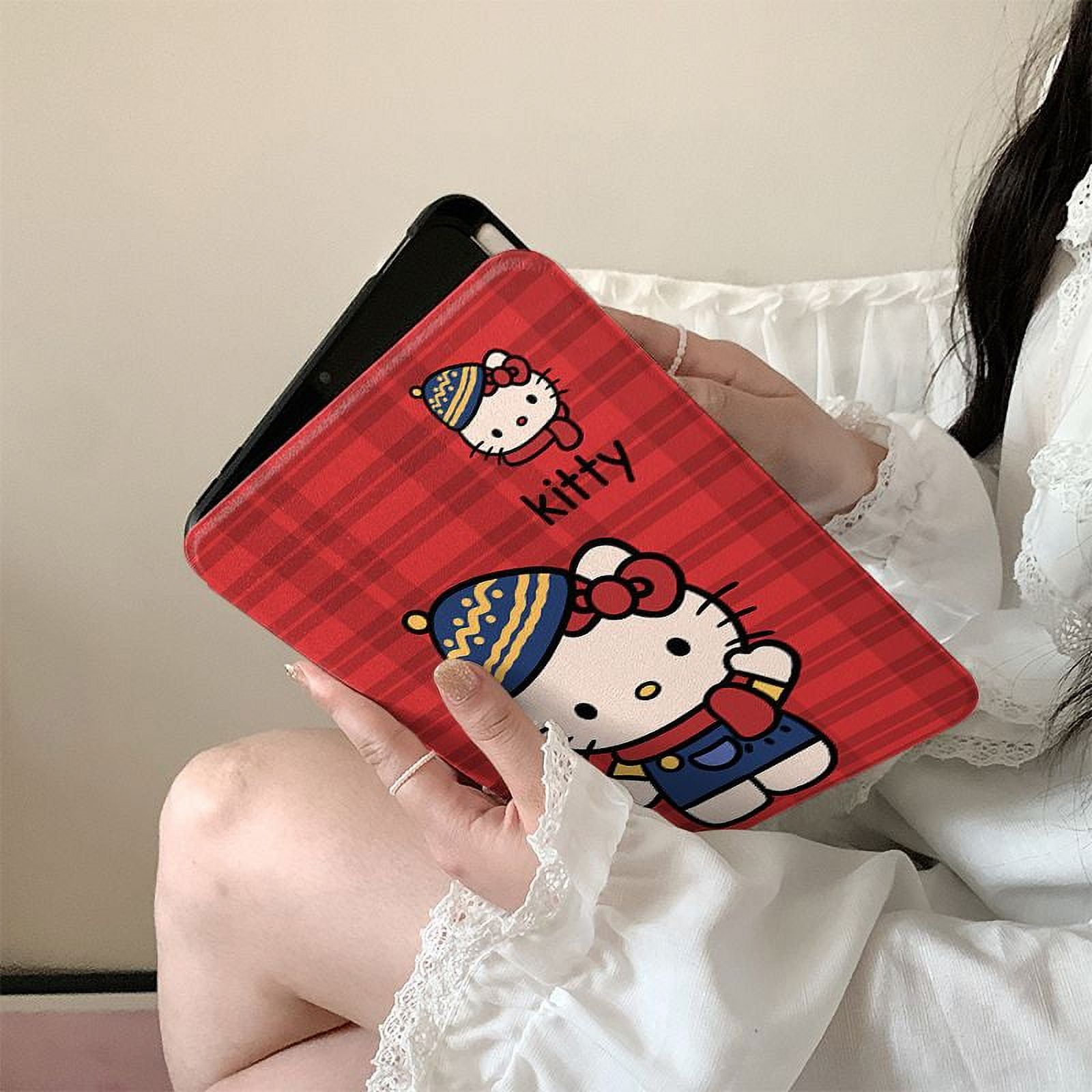 Cartoon Hello Kitty Table Case For iPad Mini 4 5 6 Air 4 5 6 11in 13