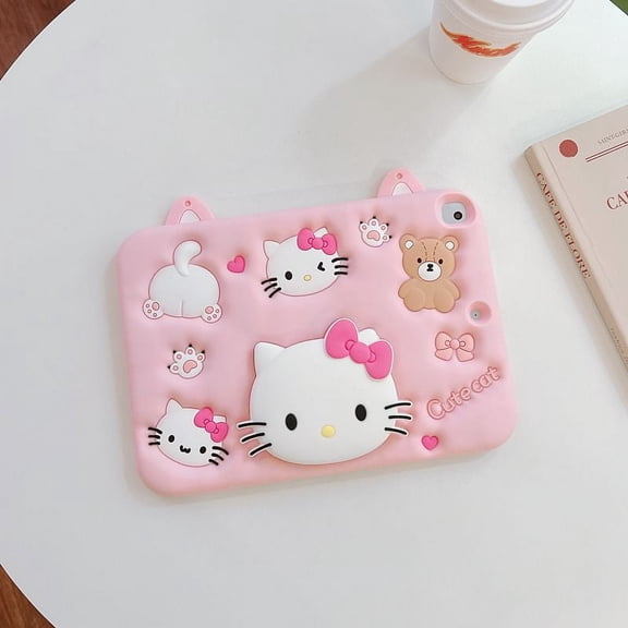 Cartoon Hello Kitty Tablet Stand Case For iPad Shockproof Cover Cute Gifts