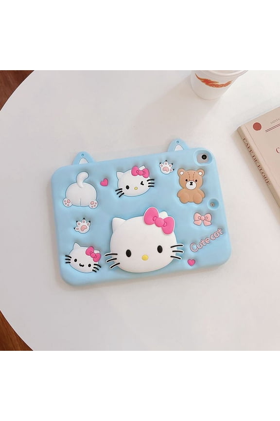 Cartoon Hello Kitty Tablet Stand Case For iPad Shockproof Cover Cute Gifts