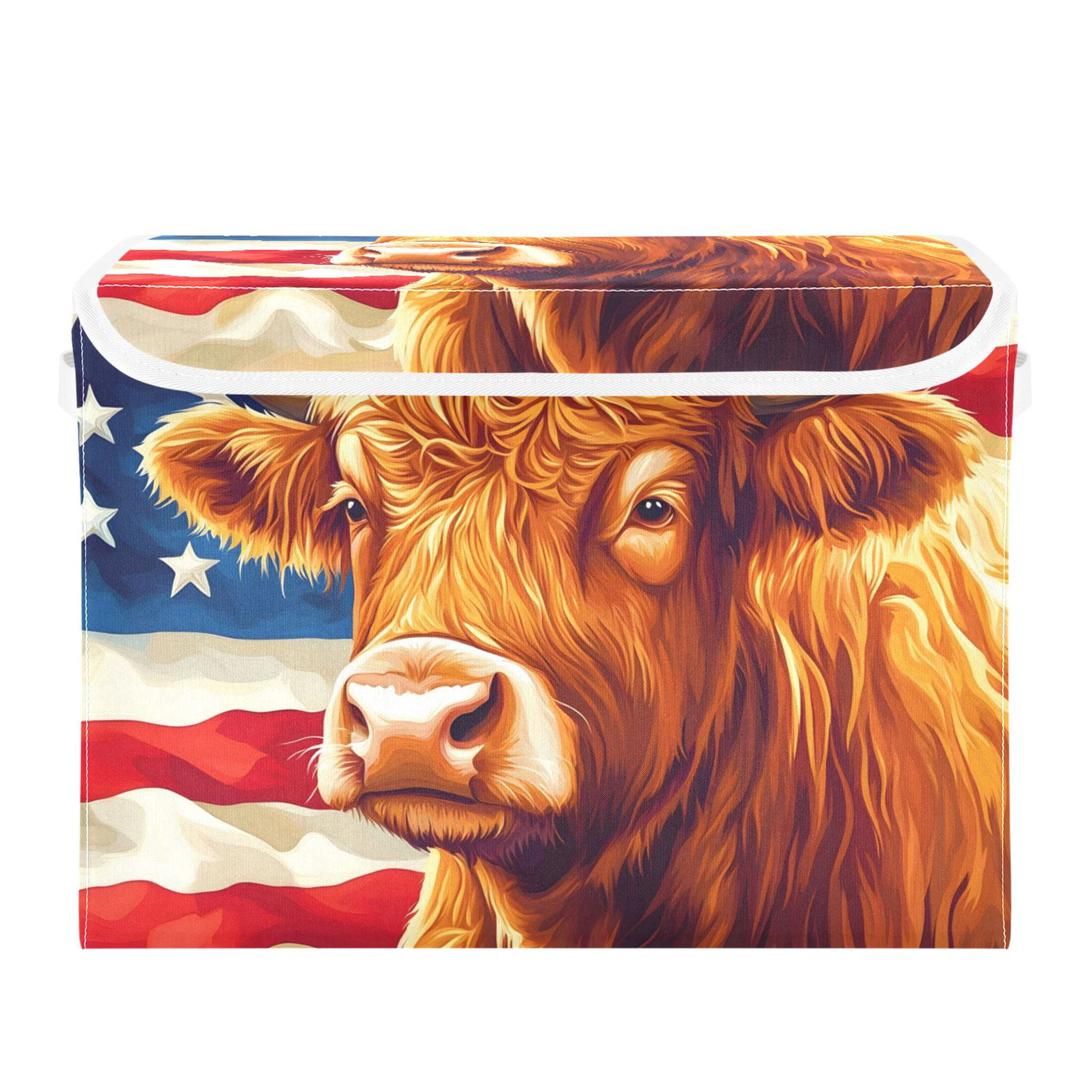 Highland Cow Storage Bin | Storage trunks - Walmart Business Supplies
