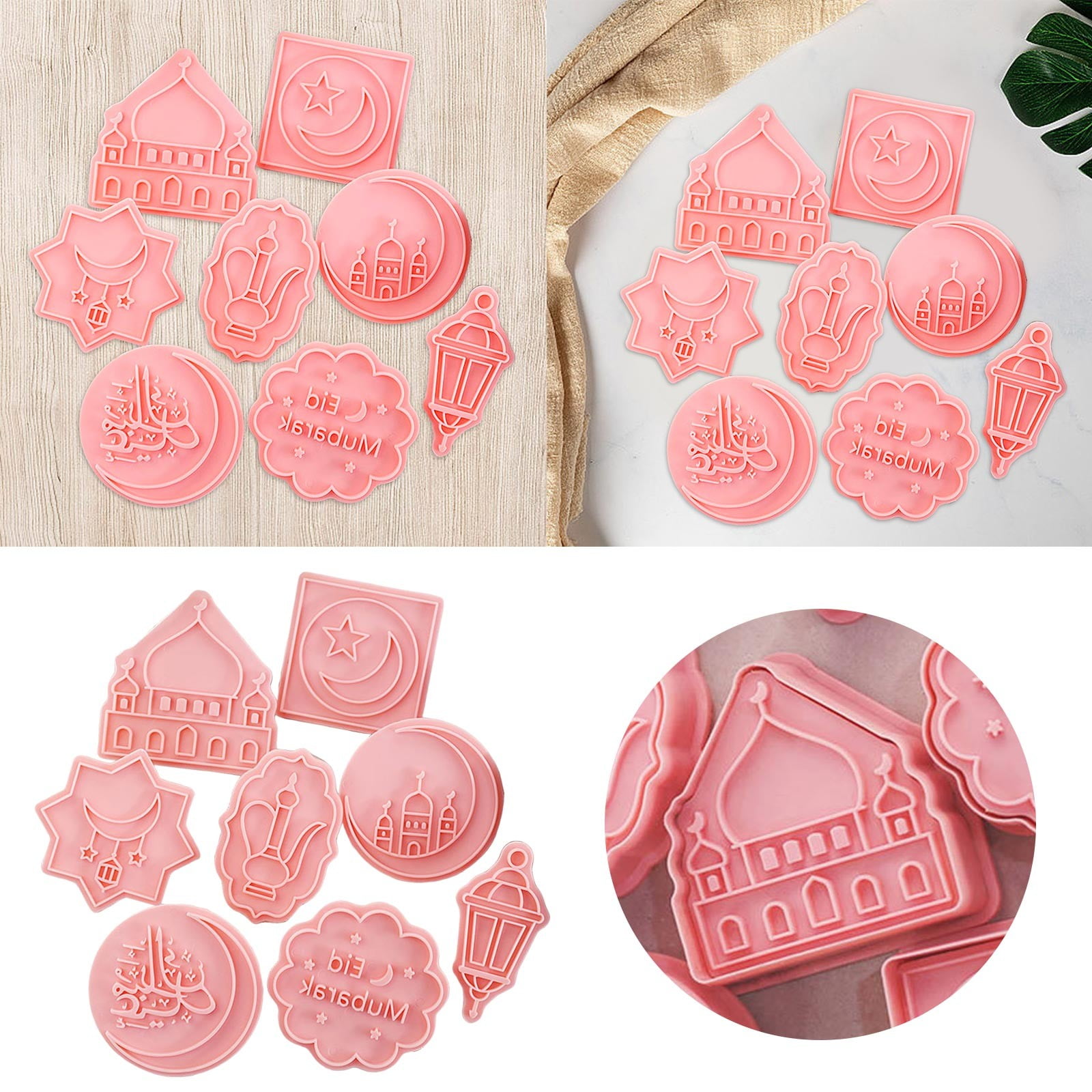 Cartoon Holiday Cookie Cookie Cutting Fondant Baking Tools 8 Piece