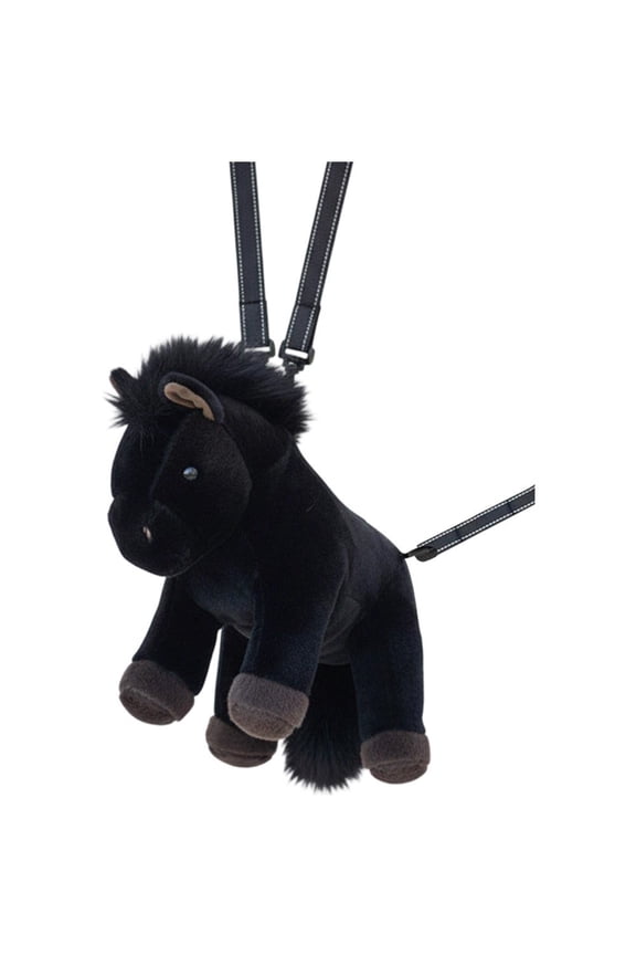 Cartoon Horse Backpacks Stuffed Animal Plush Backpack Soft Wide Straps Rucksack Doll Plush Bags for Unisex Gifts