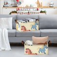 Cartoon Horses Storage Bins with Handles Foldable Storage Baskets for