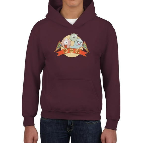 Cartoon Hungry Ghost Festival Hoodie Juniors -Image by Shutterstock,  Medium