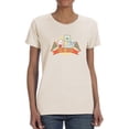 thumbnail image 1 of Cartoon Hungry Ghost Festival T-Shirt Women -Image by Shutterstock, Female x-Large, 1 of 4