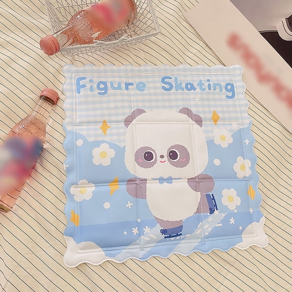 Cartoon Ice Pad Office Cooling Cushion Summer Car Ice Cooling Pad Sofa Cushion 100ML Polyester Seat Cushion,B,Gel
