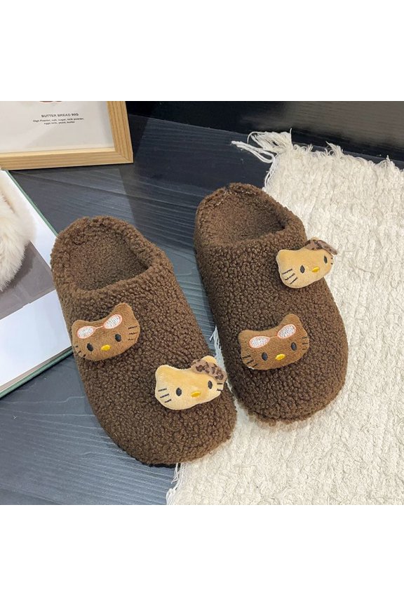 Cartoon Indoor Anti-Slip Slipper Soft Sole Warm Home Shoes Practical Gift