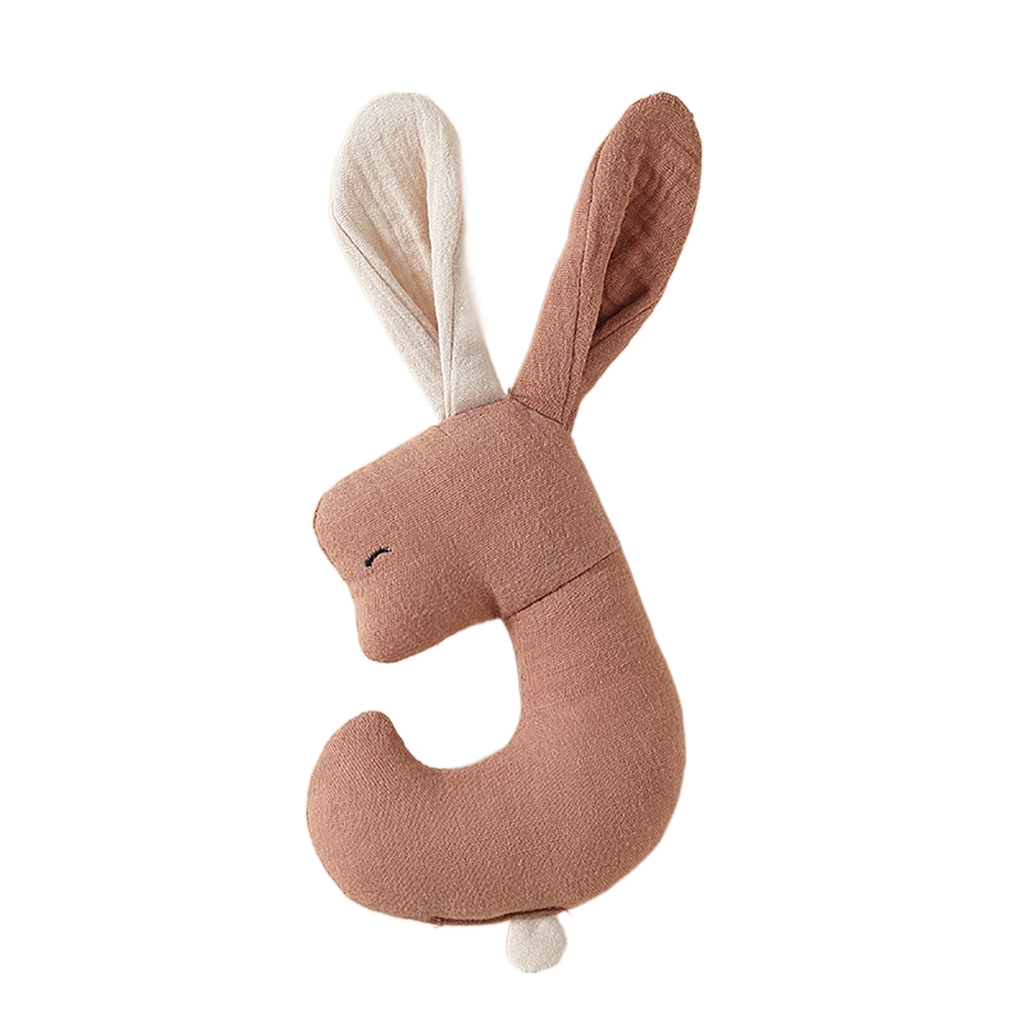 Cartoon Infant Soothing Doll Soft & Gentle Baby Rattles Bitable for