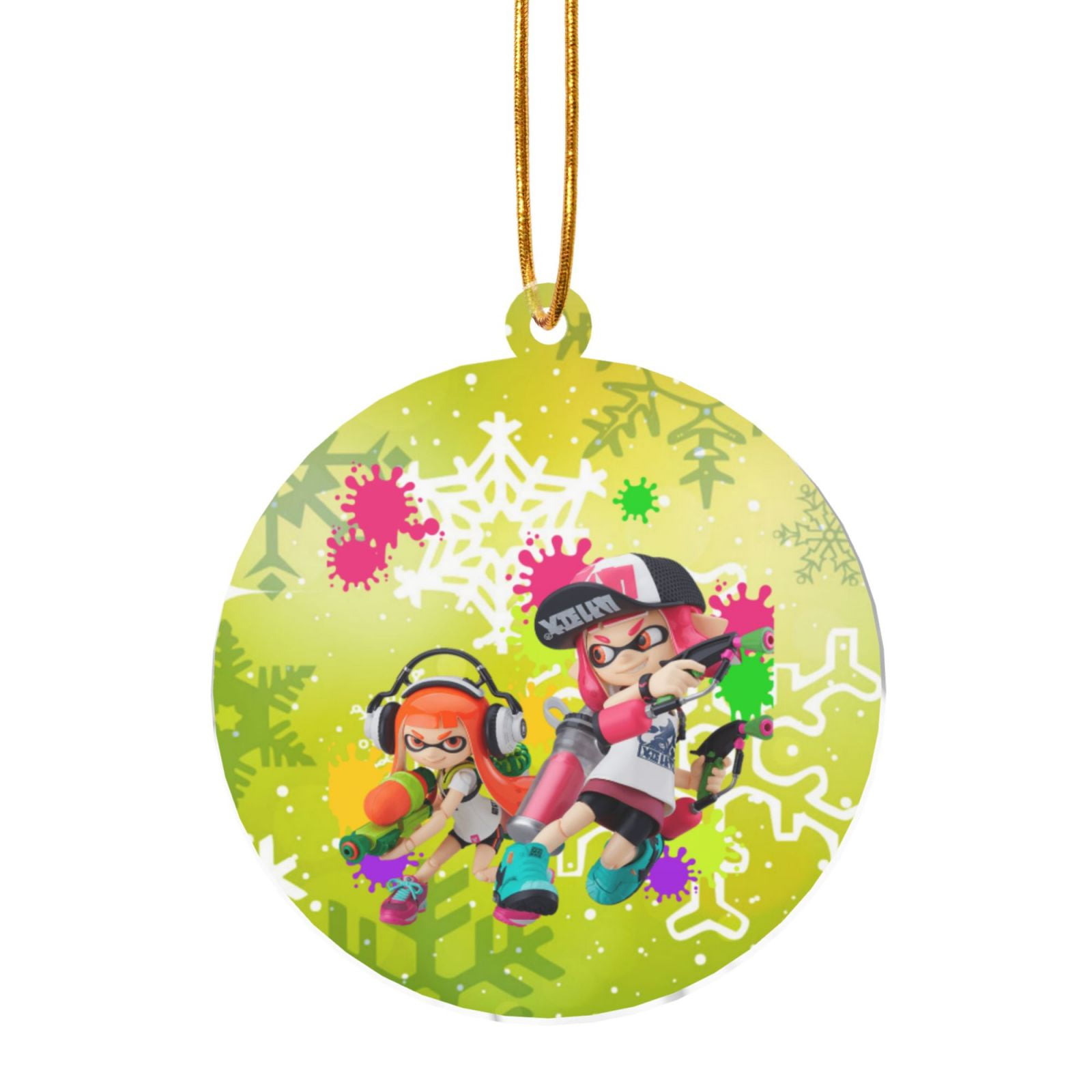 Cartoon Inkling Splatoon Christmas Tree Hanging Ornaments Acrylic ...