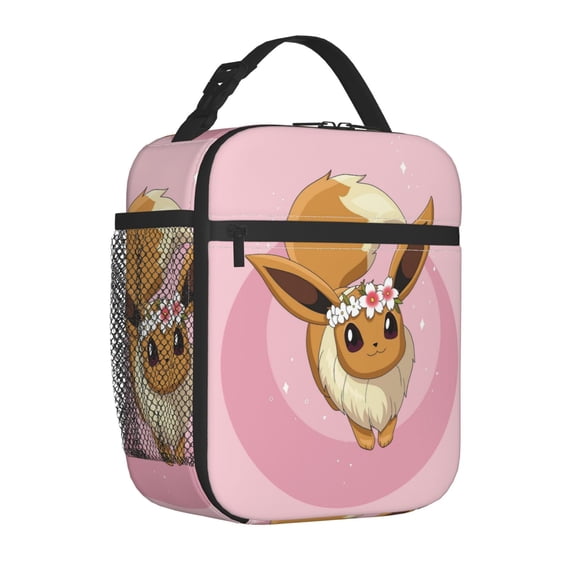 Cartoon Insulated Lunch Box with Buckle Handle, Portable Thermal Tote for Men Women