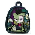 thumbnail image 1 of Cartoon Invader Zim Schoolbag Backpack Lightweight Daypack Adjustable Satchel Bookbag Shoulders Rucksack Travel Bag, 1 of 6